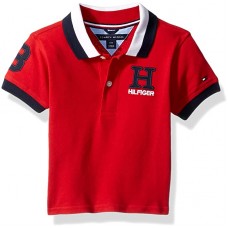Tommy Hilfiger Camisa Polo Infantil Solid Matt Polo Vermelha